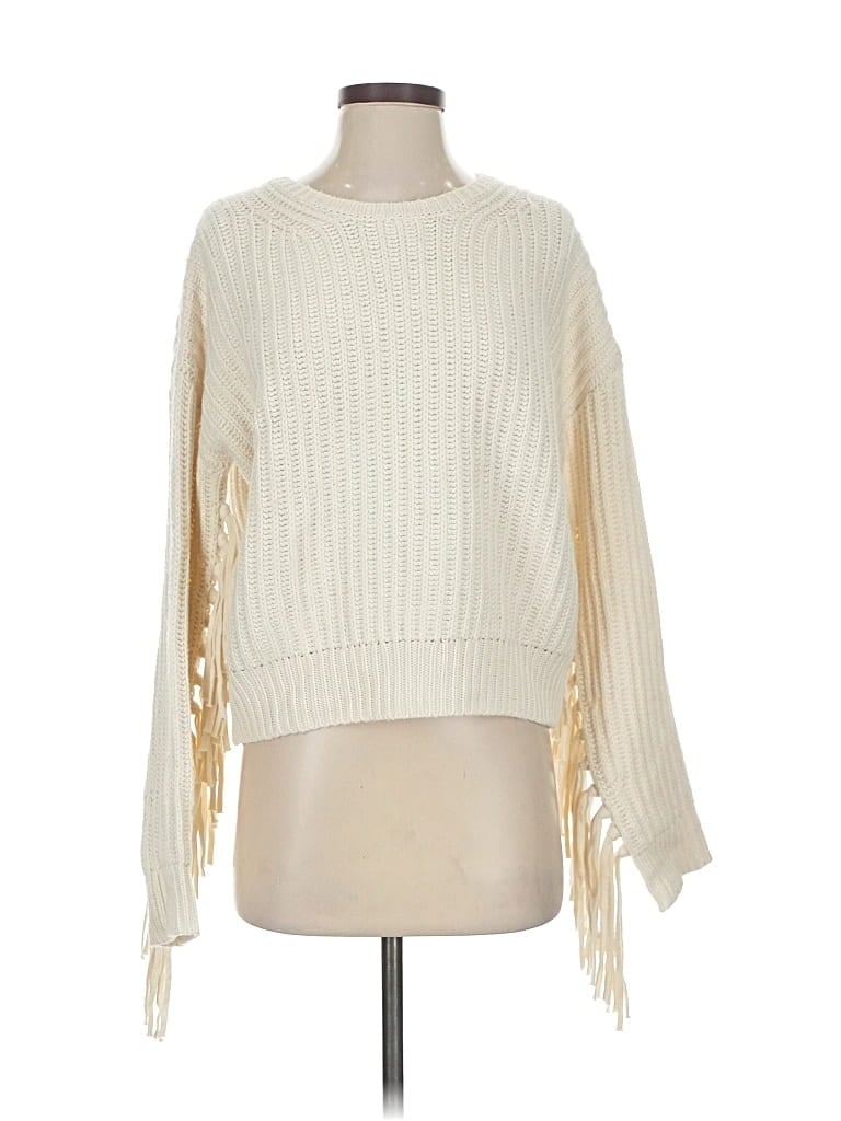 SPLENDID Pre-owned Pullover Sweater In White