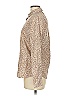 Lands' End 100% Baumwolle Animal Print Tan Long Sleeve Button-Down Shirt Size 6 - photo 5