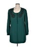 Liz Claiborne 100% Polyester Teal Coat Size 14 - photo 1