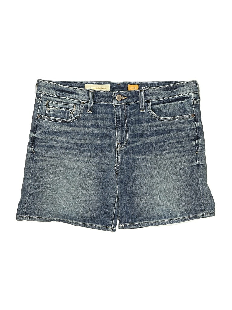 Pre-owned Pilcro And The Letterpress Denim Shorts In Blue