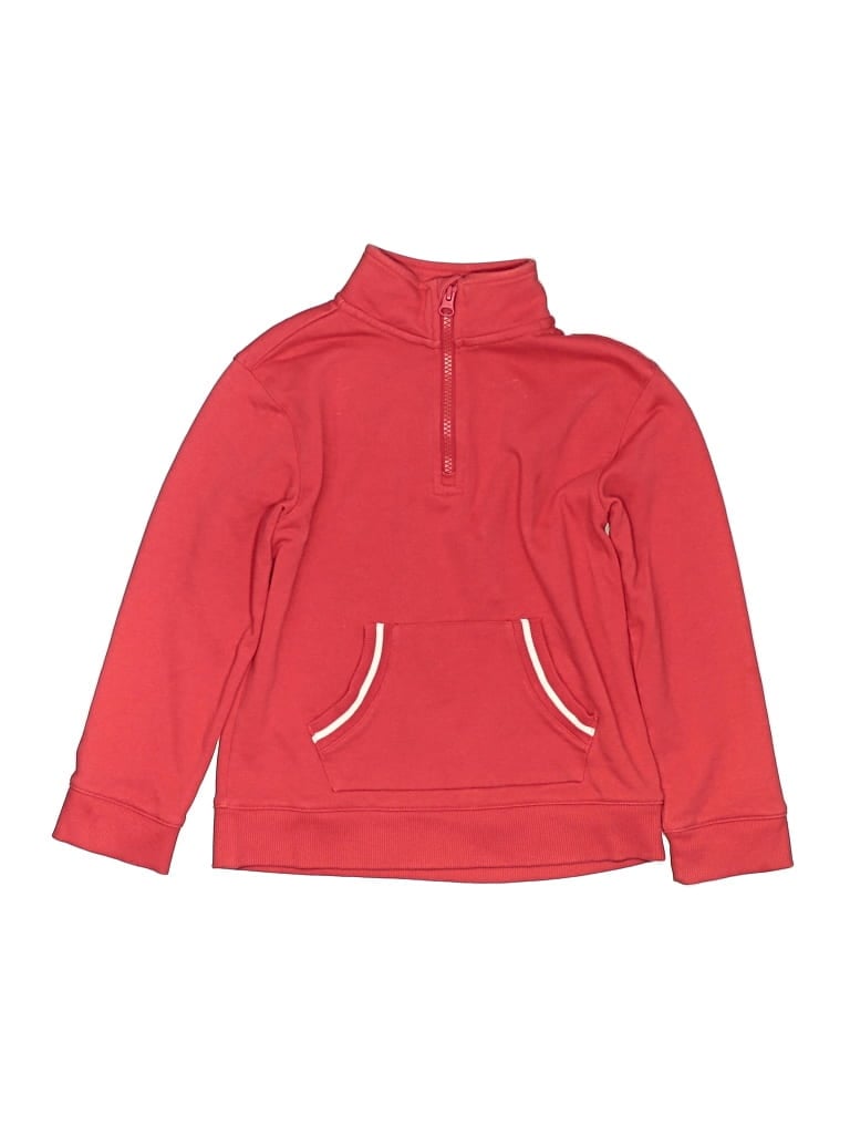 Pre-owned Janie And Jack Kids' Pullover Hoodie In Red
