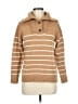 Talbots Stripes Tan Pullover Sweater Size M (petite) - photo 1