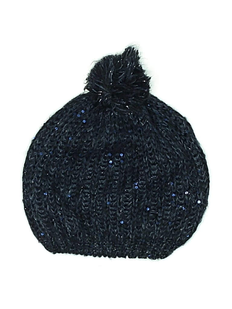 Pre-owned Monoprix Femme Beanie Hat In Blue