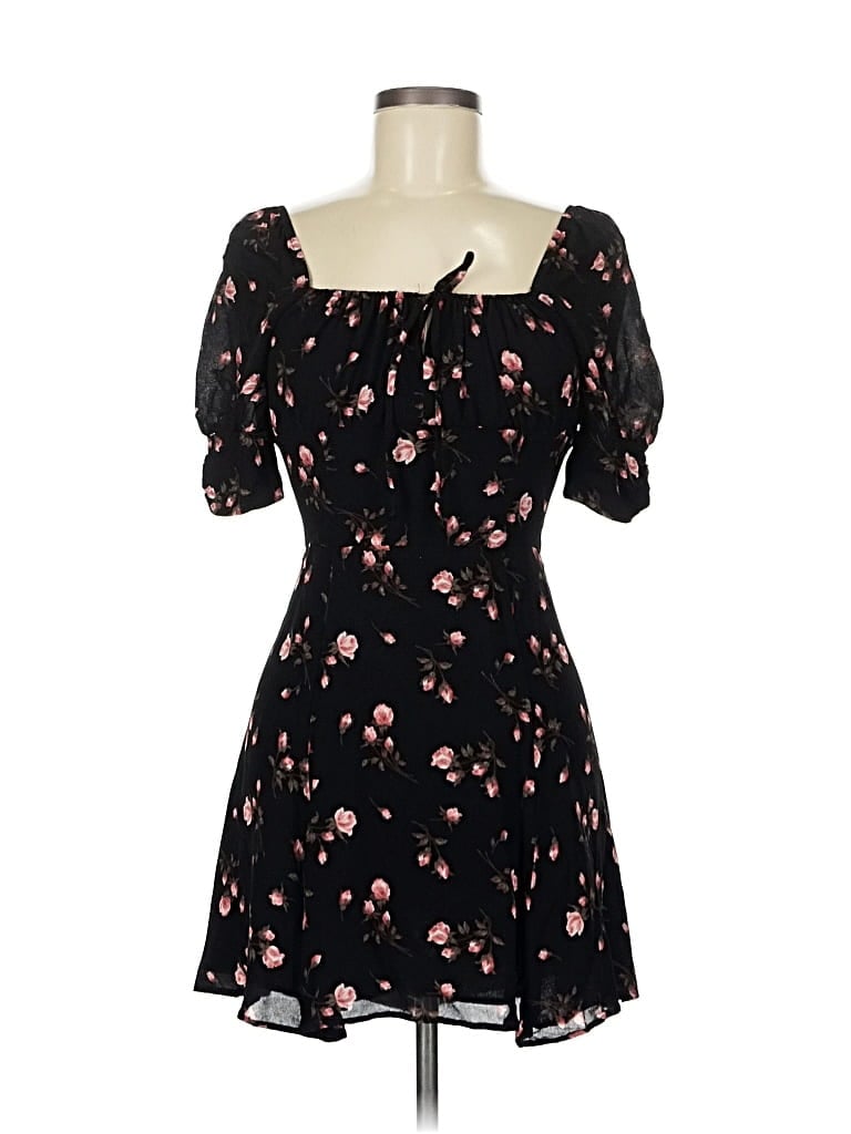 Pre-owned Reformation Casual Dress In Black