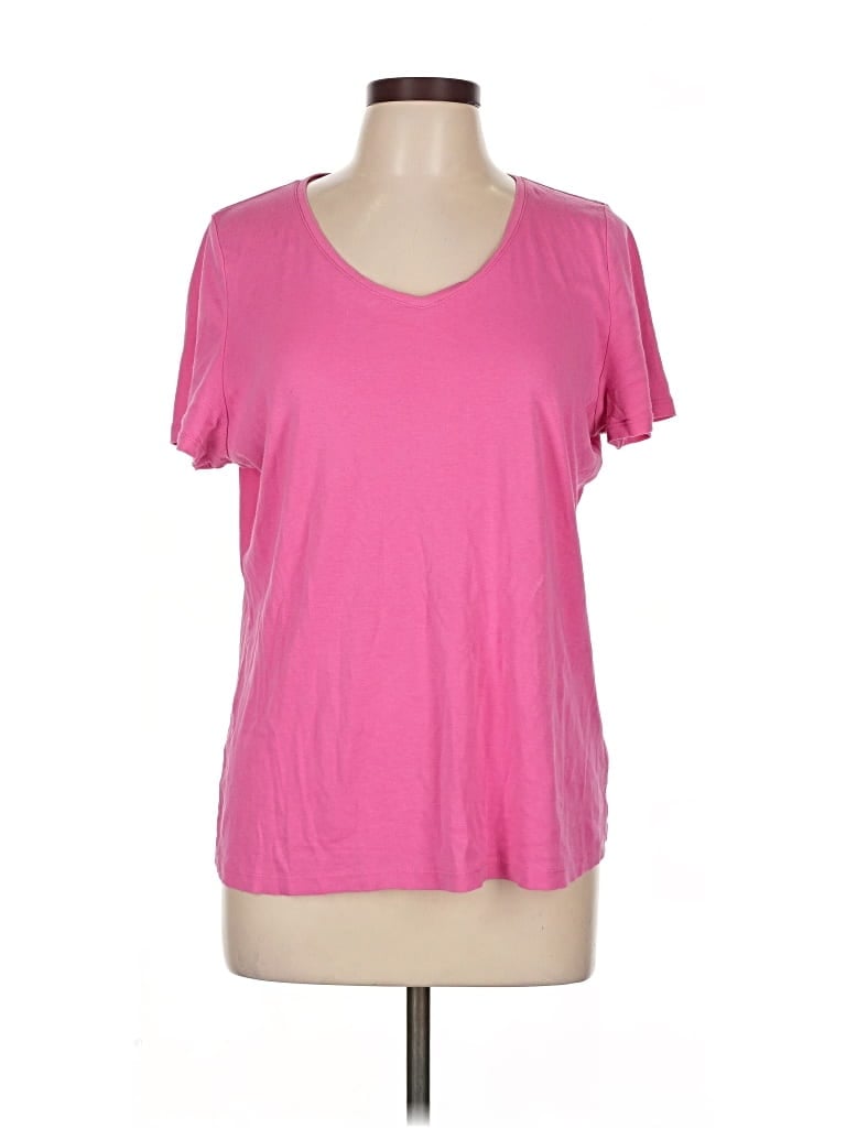 Click to view more detailed imagery on our partner's website Pre-owned Talbots Short Sleeve T-shirt In Pink