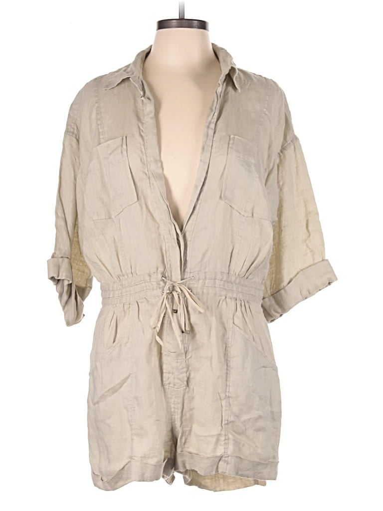 Pre-owned Diane Von Furstenberg Romper In Brown