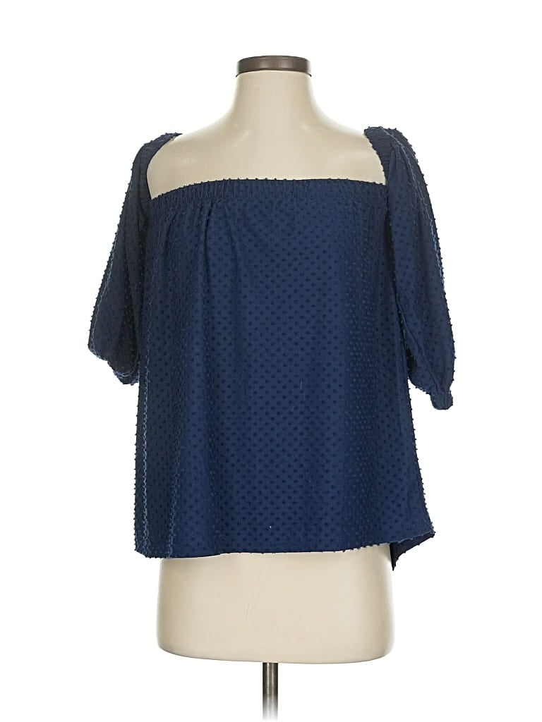 Click to view more detailed imagery on our partner's website Pre-owned Cece 3/4 Sleeve Blouse In Blue
