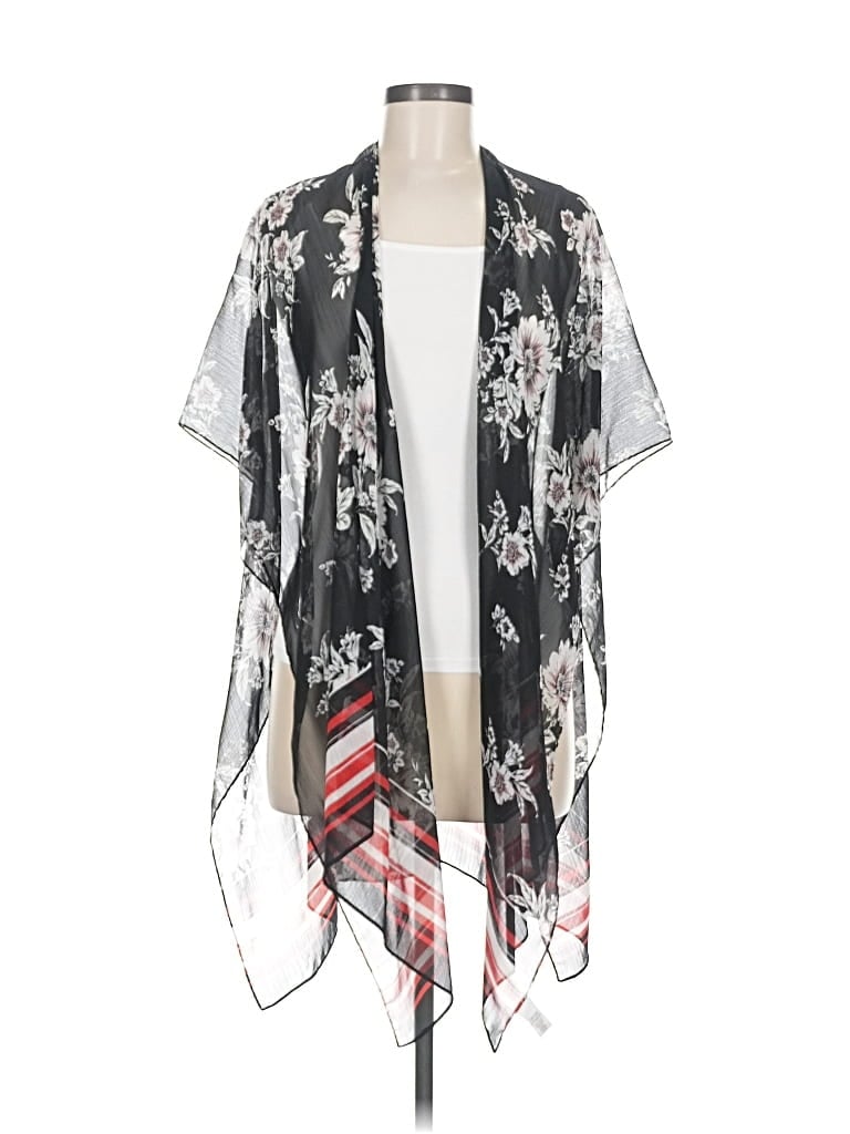 Pre-owned Dressbarn Kimono In Black