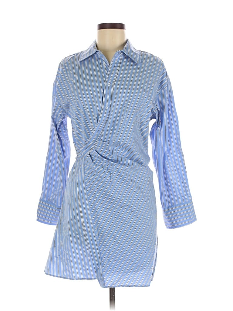 Pre-owned Mng Casual Dress In Blue