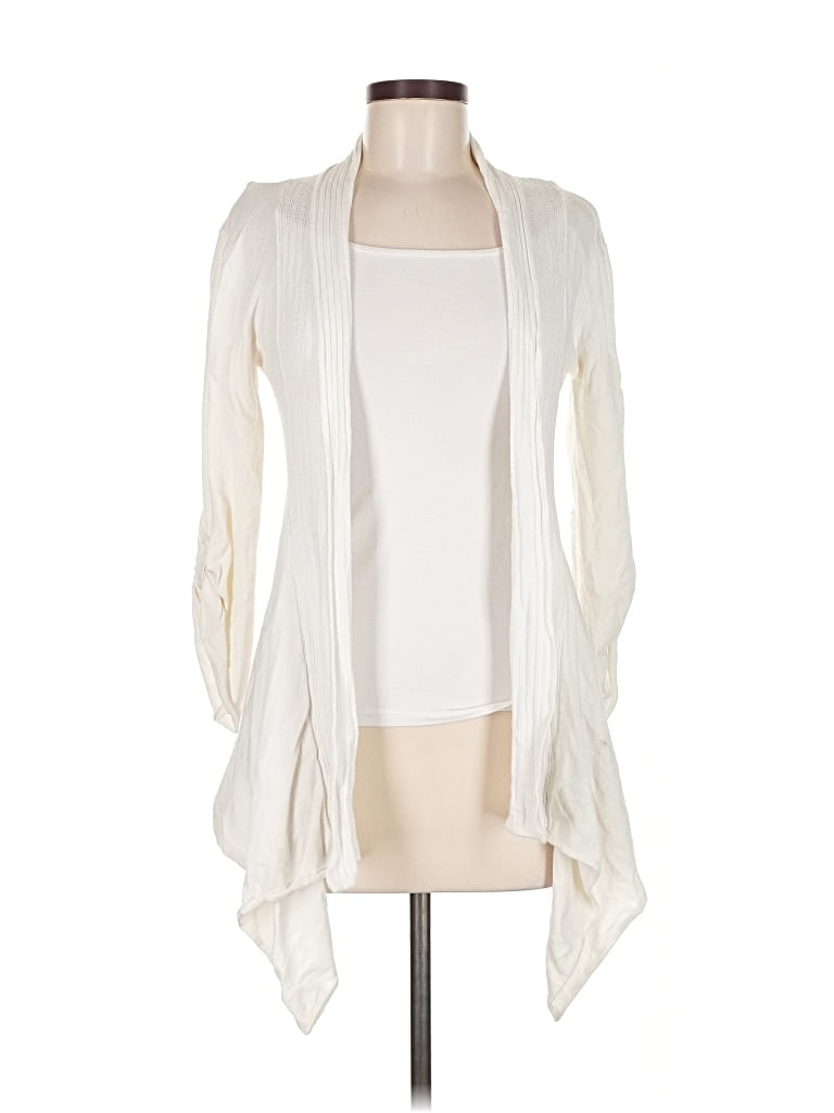 Pre-owned Kenar Cardigan Sweater In White