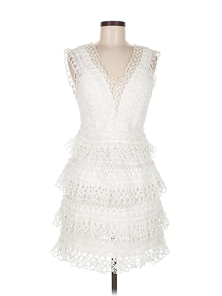 Pre-owned Thurley Cocktail Dress In White