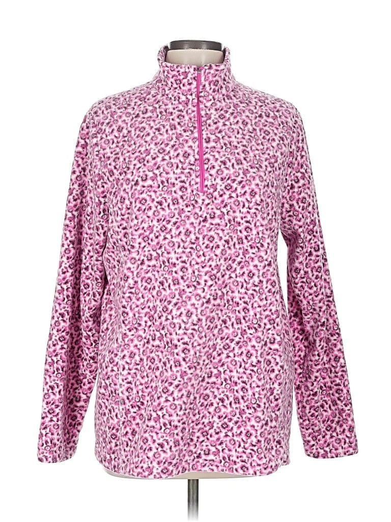 Pre-owned Lands' End Pullover Sweater In Pink