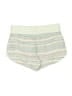 Athleta 100% Linen Stripes Green White Shorts Size 4 - photo 2