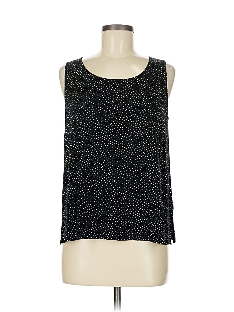 Pre-owned Jjill Tank Top Black Halter Neckline Tops