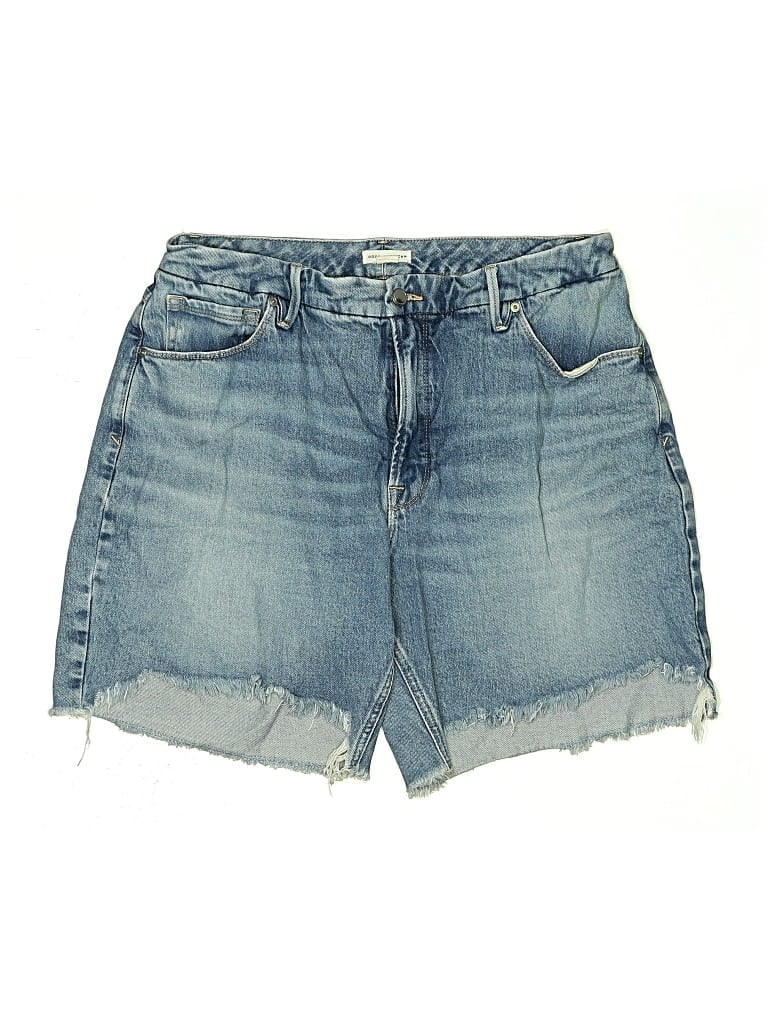 Click to view more detailed imagery on our partner's website Pre-owned Good American Denim Shorts In Blue
