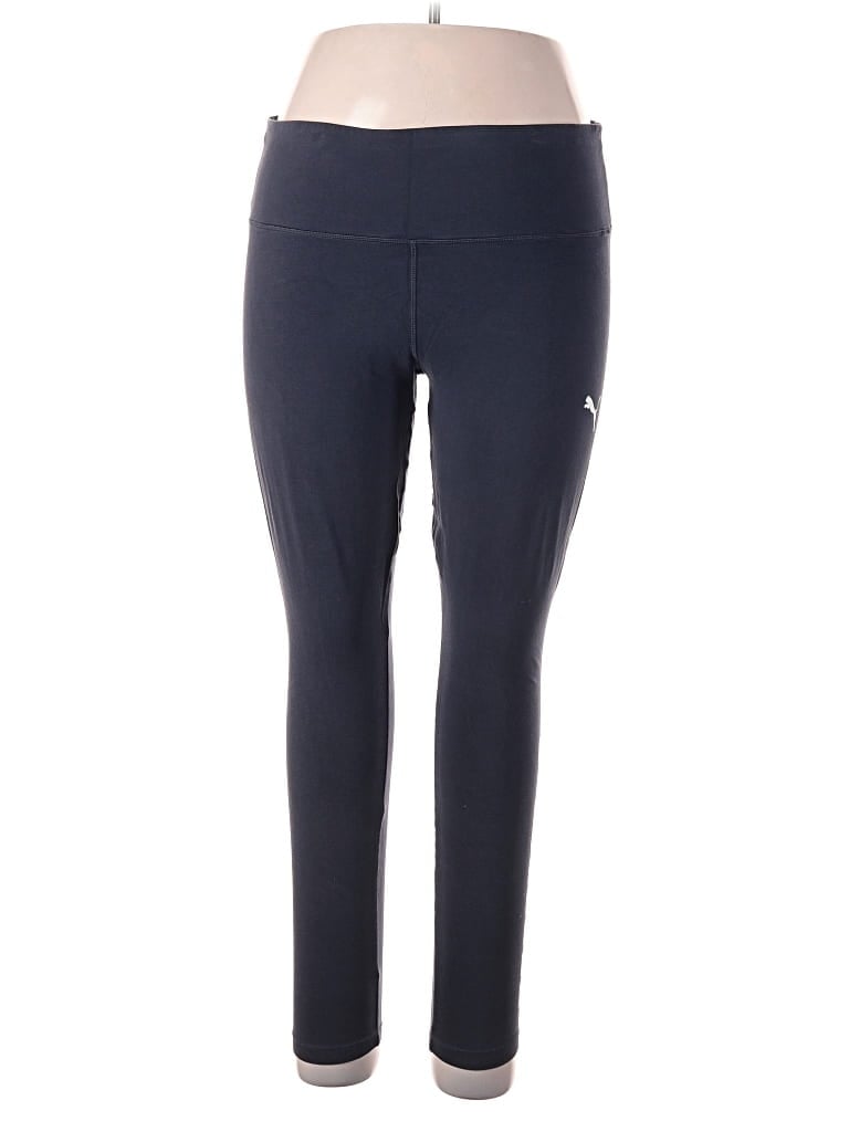 Pre-owned Puma Active Pants In Blue