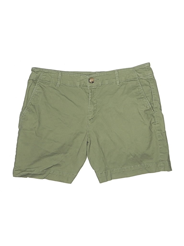 Pre-owned Ann Taylor Loft Khaki Shorts In Green