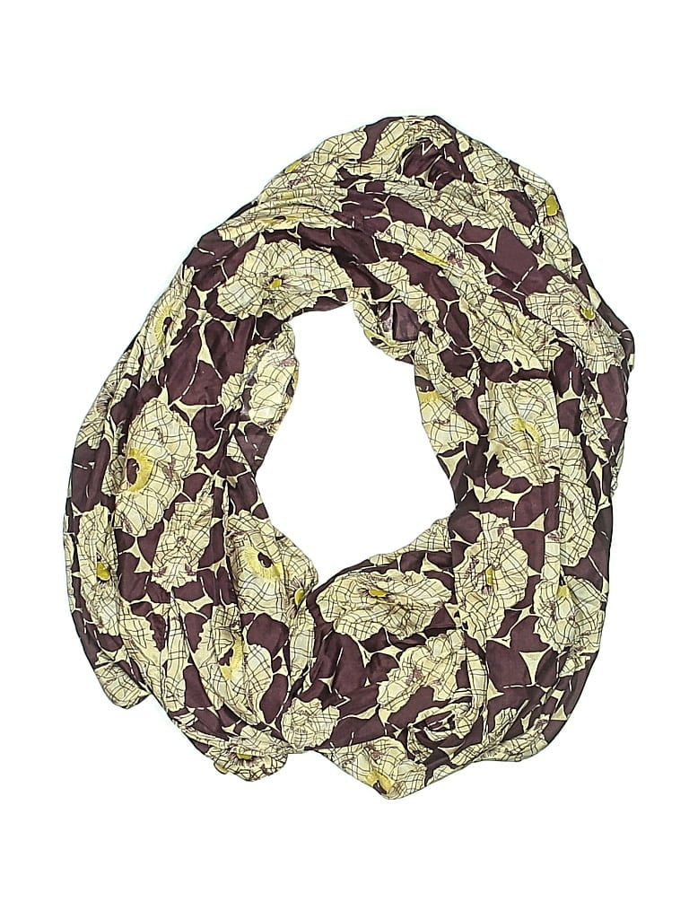 Pre-owned Lands' End Scarf In Burgundy