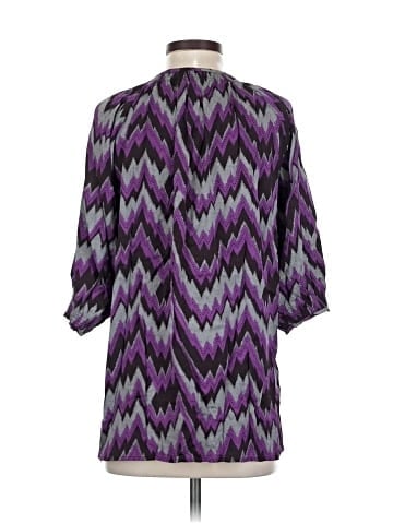 Tucker 3/4 Sleeve Silk Top (view 2)