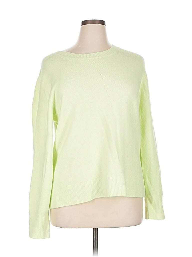 Pre-owned J.crew Factory Store Pullover Sweater In Green