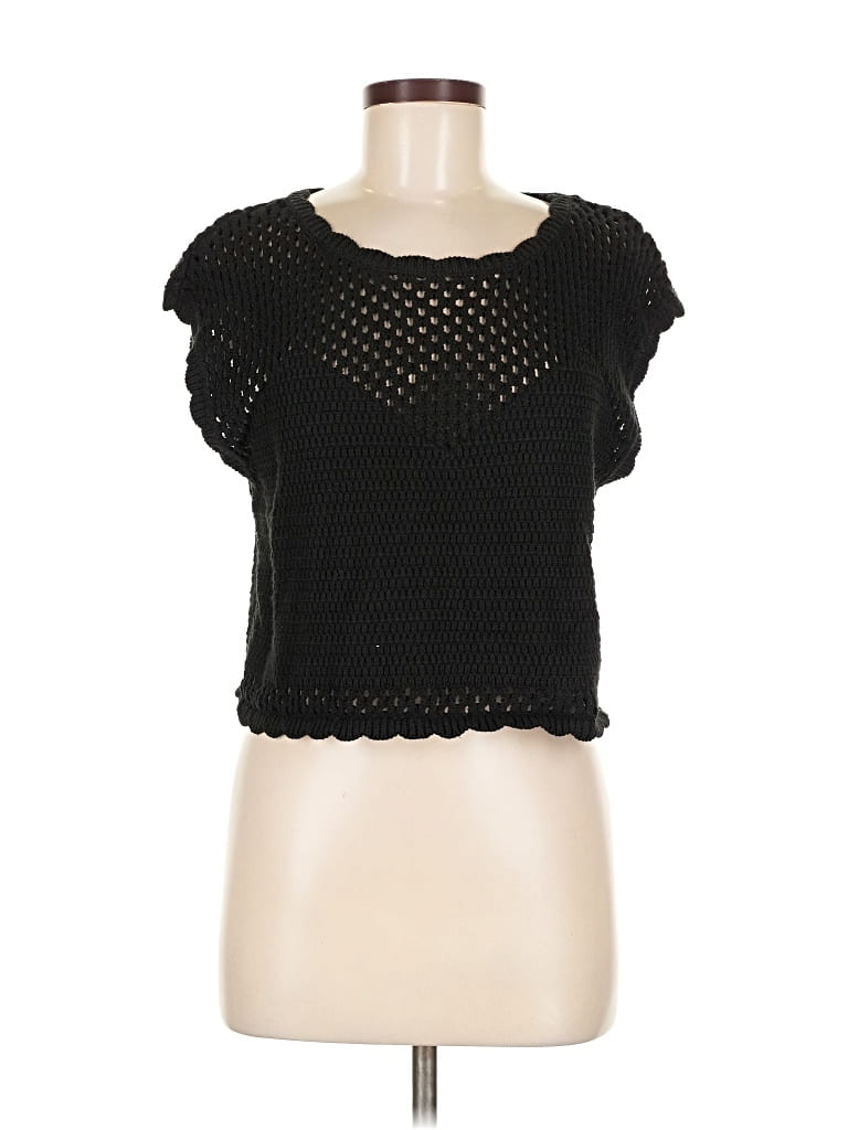 Pre-owned Aqua Pullover Sweater In Black