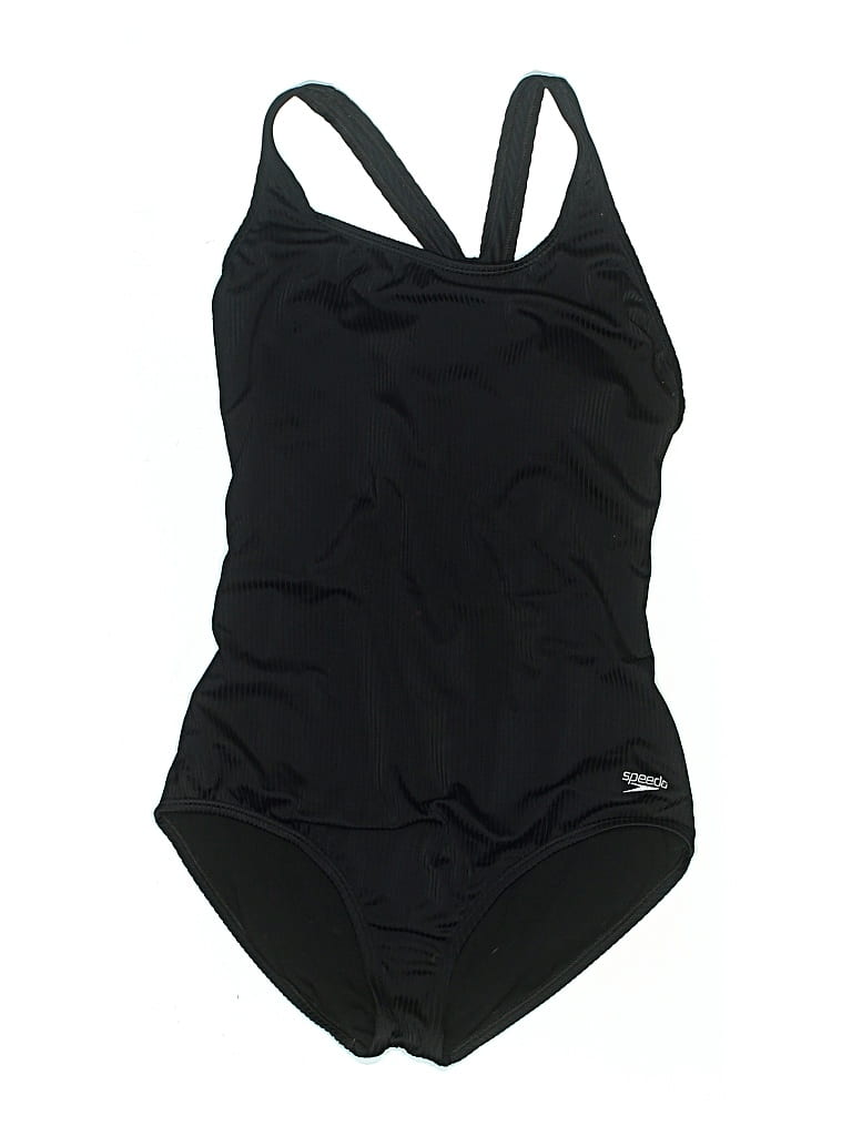 Pre-owned Speedo One Piece Swimsuit In Black
