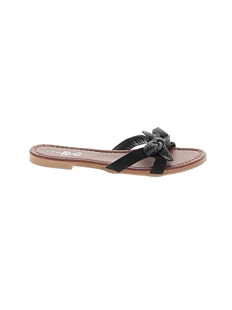 Pre-owned Assorted Brands Sandals In Black