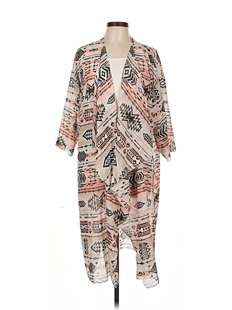 Pre-owned Lularoe Kimono In Brown