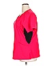 Revel Color Block Red Short Sleeve Blouse Size 2X - photo 5