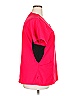 Revel Color Block Red Short Sleeve Blouse Size 2X - photo 4