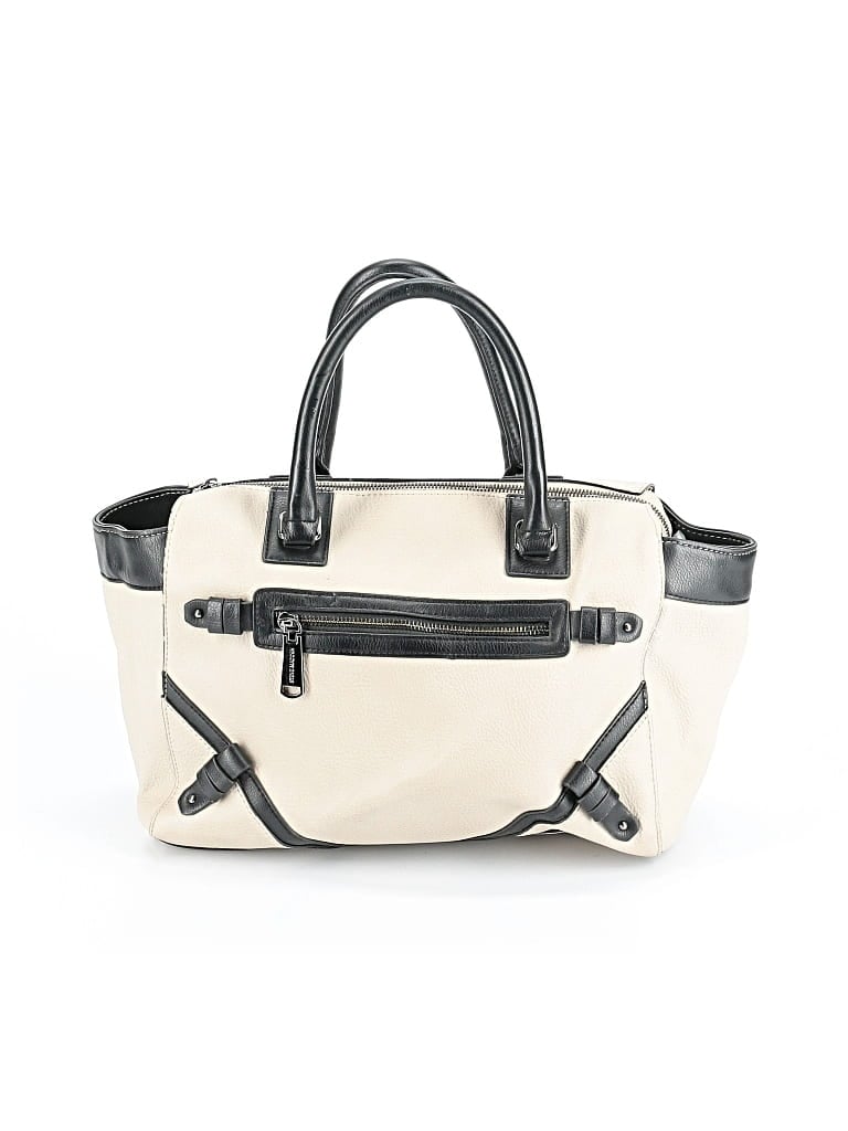 Pre-owned Steve Madden Leather Shoulder Bag In White