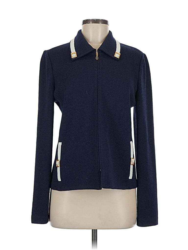 Pre-owned St John Jacket In Blue