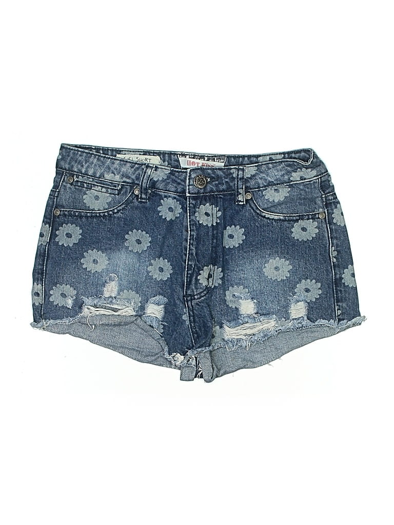 Pre-owned Hot Kiss Denim Shorts In Blue