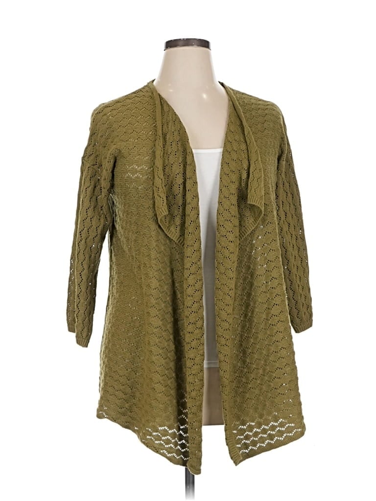 Pre-owned Chadwicks Cardigan Sweater In Green
