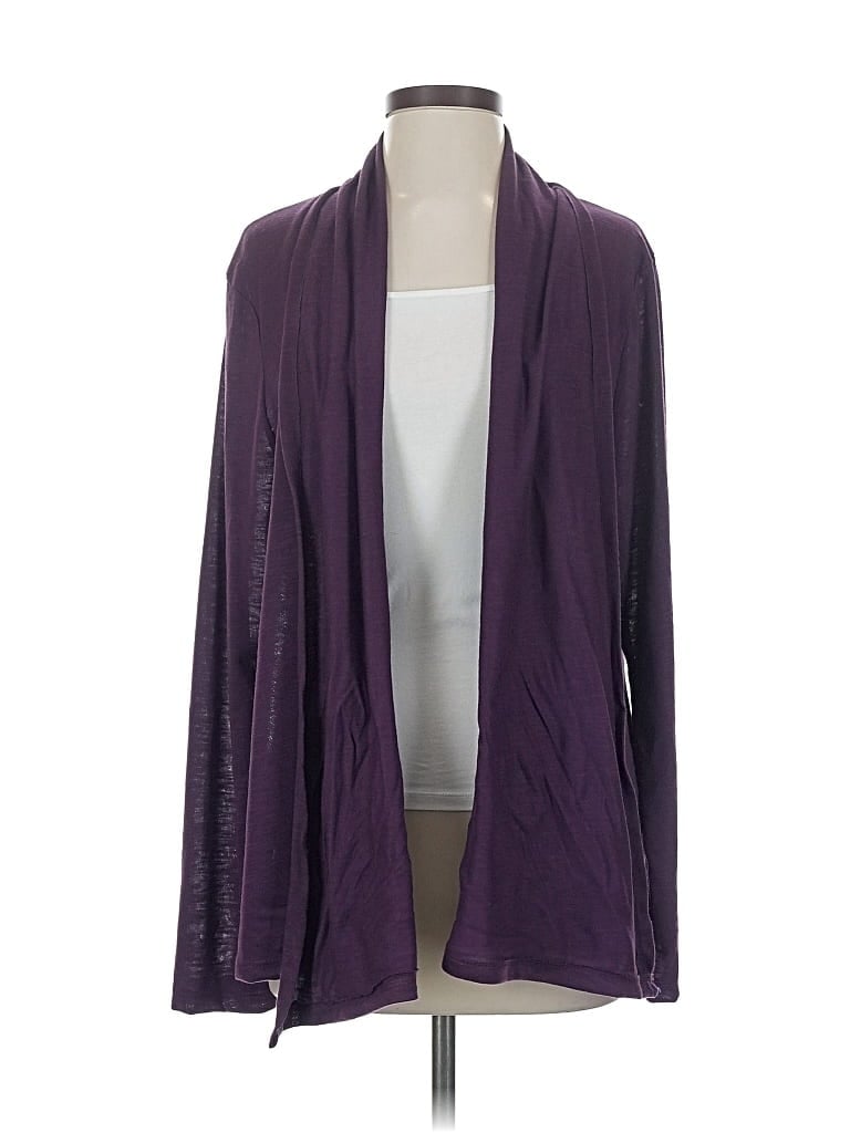 Pre-owned Assorted Brands Cardigan Sweater In Purple