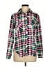 Unbranded Plaid Pink Long Sleeve Blouse Size M - photo 1