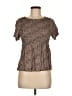Urban Romantics 100% Rayon Brown Short Sleeve Blouse Size M - photo 1