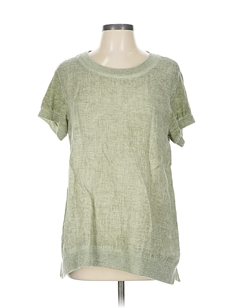 Pre-owned Angela Mara Short Sleeve T-shirt In Green