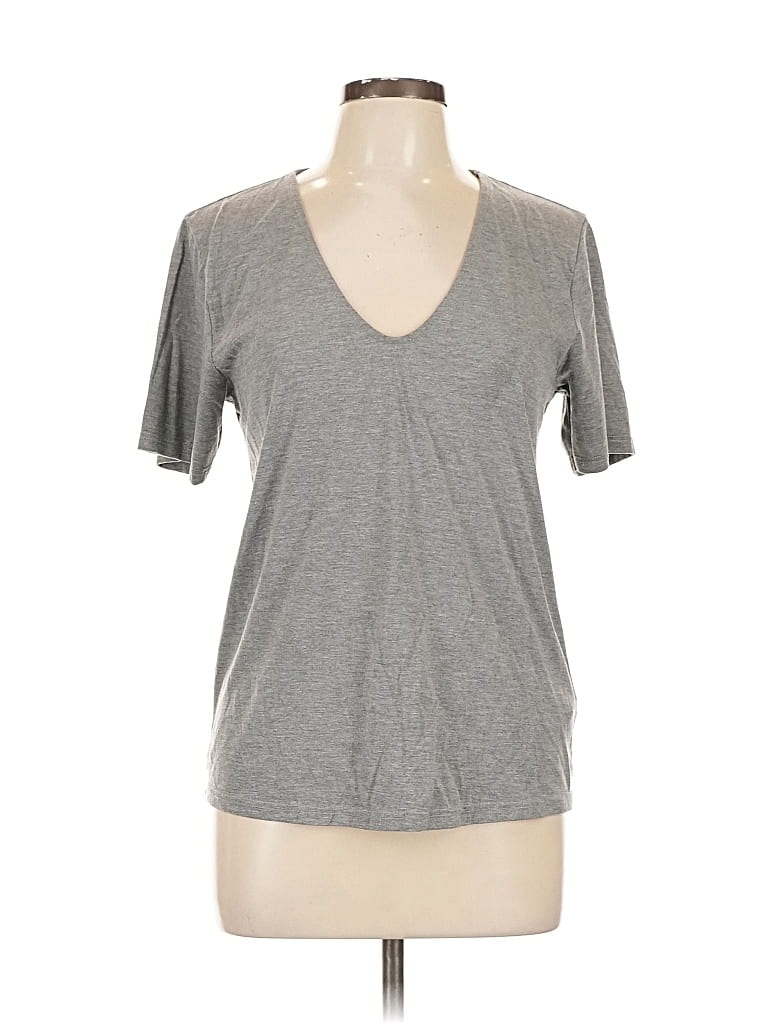 Pre-owned Topshop Short Sleeve T-shirt In Gray