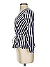 J.Crew 100% Cotton Stripes Blue 3/4 Sleeve Blouse Size 2 - photo 5