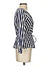 J.Crew 100% Cotton Stripes Blue 3/4 Sleeve Blouse Size 2 - photo 4