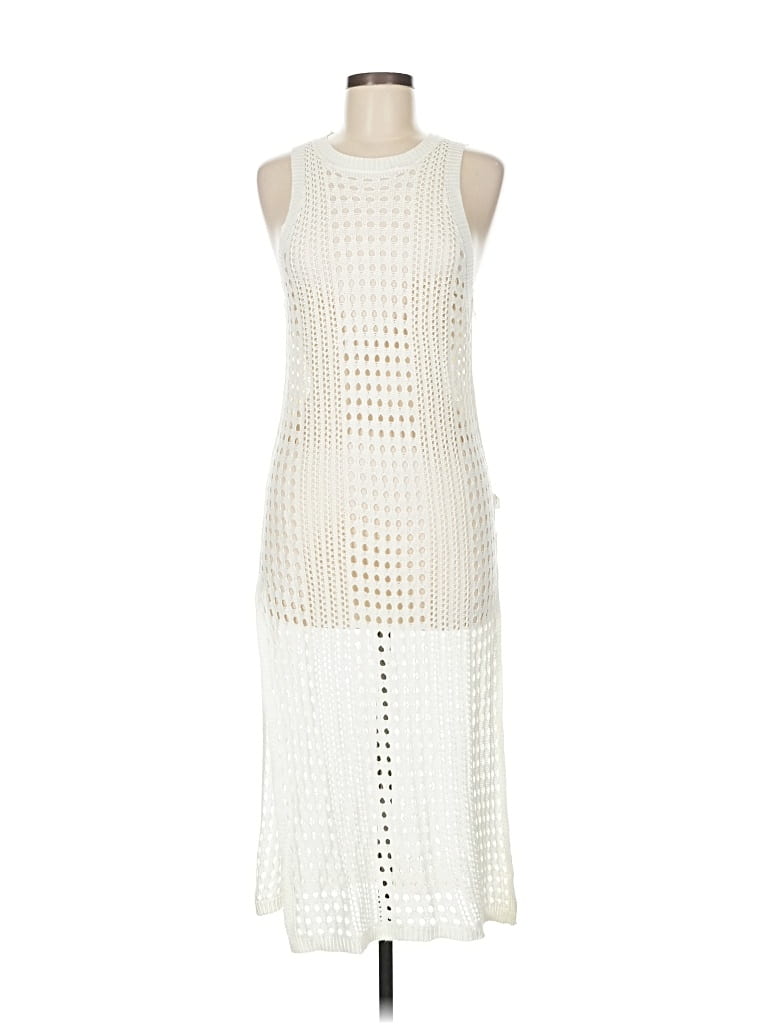 Pre-owned Unbranded Swimsuit Cover Up In White