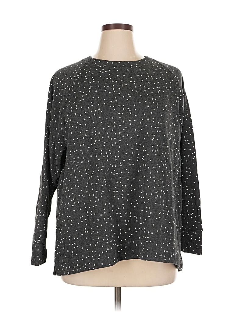 Pre-owned Lou & Grey For Loft Pullover Sweater In Black