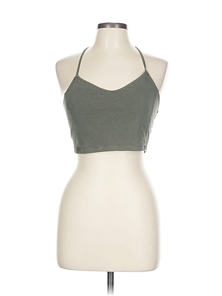 Click to view more detailed imagery on our partner's website Pre-owned American Eagle Outfitters Tank Top Green Halter Neckline Tops
