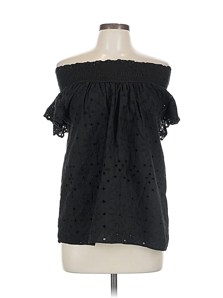 Pre-owned Ann Taylor Loft Sleeveless Blouse In Black