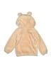 Unbranded 100% Polyester Solid Pink Tan Pullover Hoodie Size 18-24 mo - photo 2