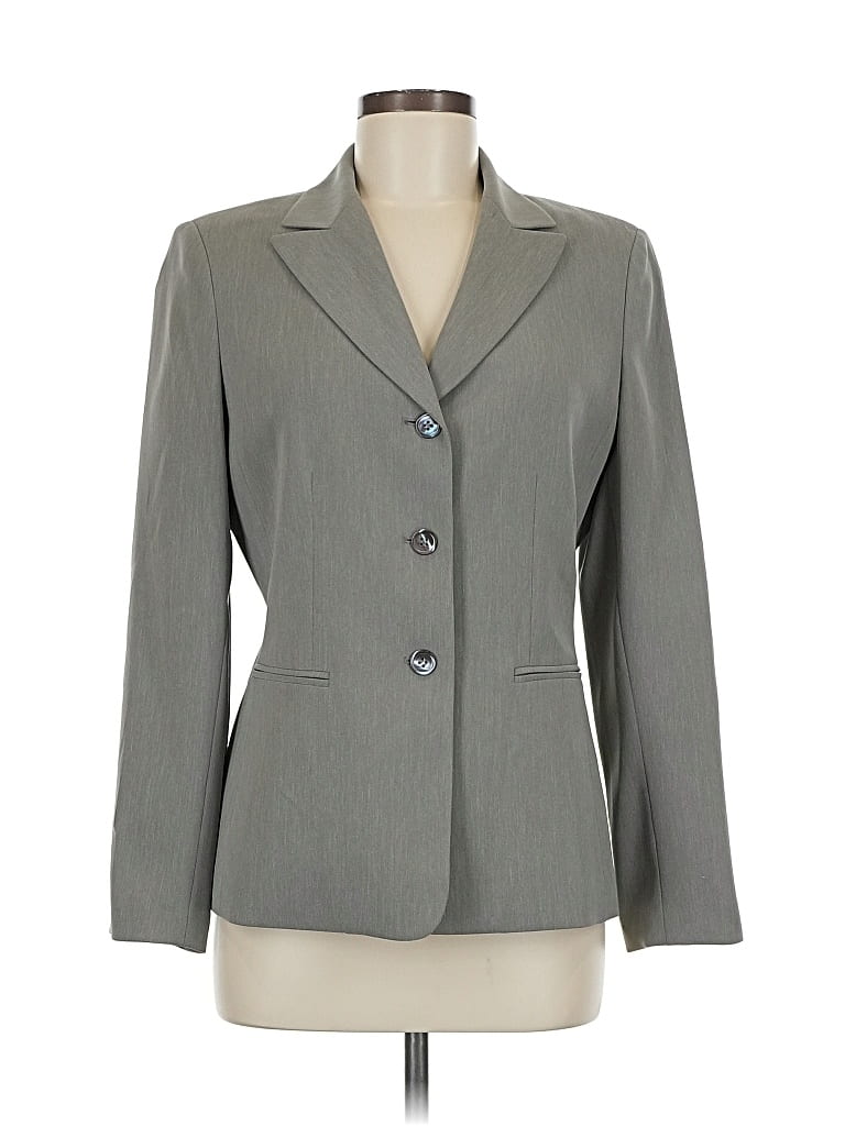 Click to view more detailed imagery on our partner's website Pre-owned Kasper Blazer Jacket In Gray