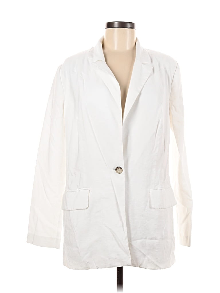 Pre-owned Wayf Blazer Jacket In White