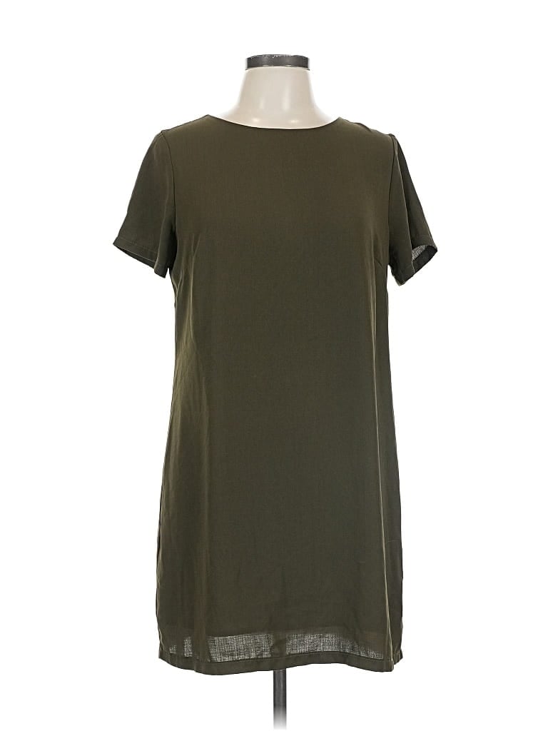 Pre-owned Lulus Short Sleeve Top Green Scoop Neck Tops