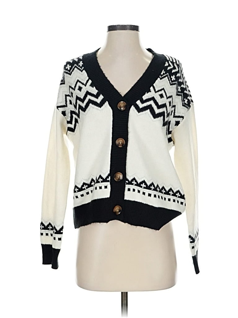 ANN TAYLOR Pre-owned Cardigan Sweater In White